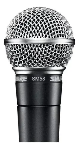 Microfone vocal Shure Sm58 Lc preto | Parcelamento sem juros