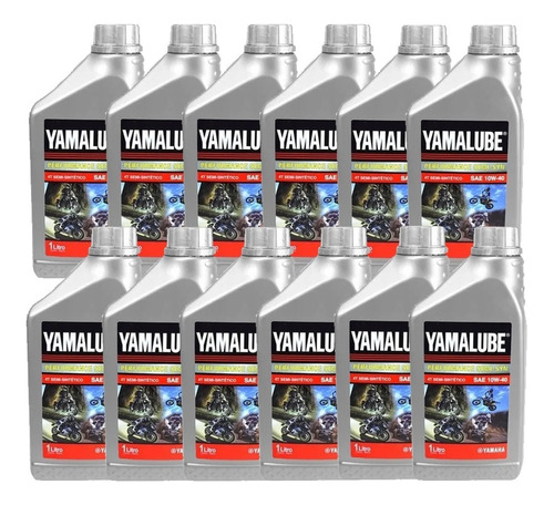 Aceite Semi Sintetico Yamalube 4t 10w40 X 12 Un Yamaha