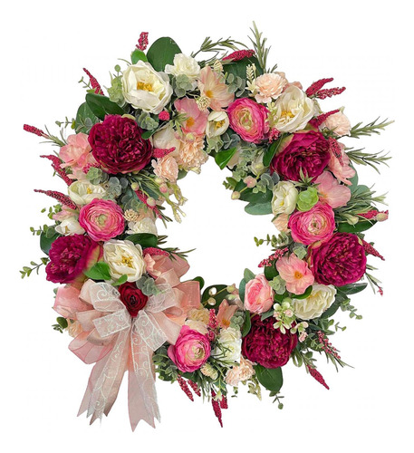 Colgador De Flores Romántico, Corona De Puerta De San