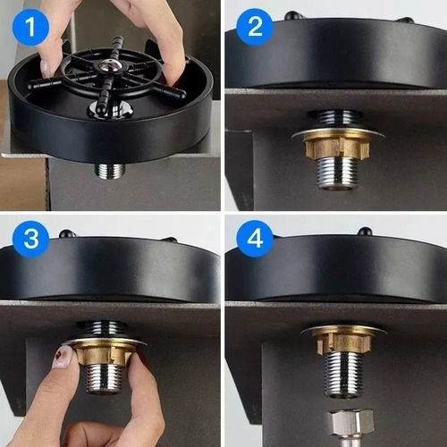 Lava Copas Automático Para Bachas Enjuaga Lava Copas Vasos