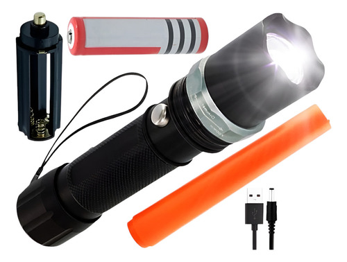 Linterna De Luz Led De Seguridad, Portátil , Usb , Vara Luz Blanco