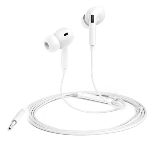 Audífonos Mlab In Ear Con Cable Jack 3.5mm Manos Libres 8976 Color Blanco