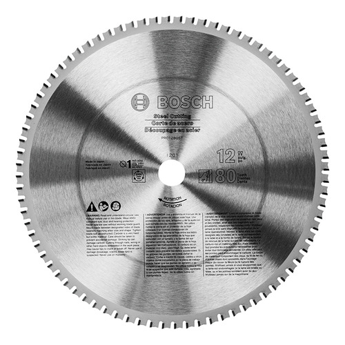 Hoja Para Sierra Circular Bosch, Máx 2000 Rpm, 80 Dientes