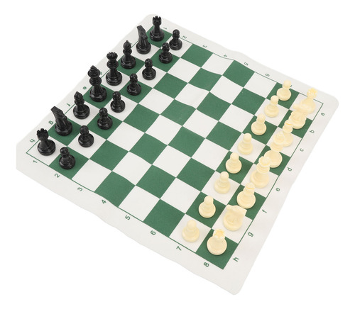 Juego De Mesa Enrollable Con Forma De Ajedrez Portátil, Verd