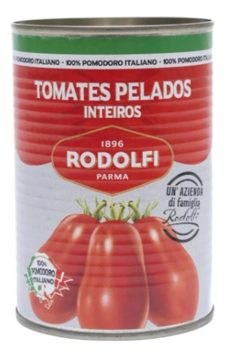Tomates Enteros Pelados Rodolfi 400g Gourmet