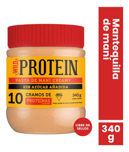 Wild Protein Mantequilla de Maní Creamy 340gr