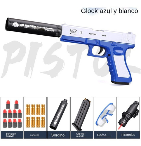 Glock 1911 Pistola Juguete Para Niños Pistola Bala Blanda