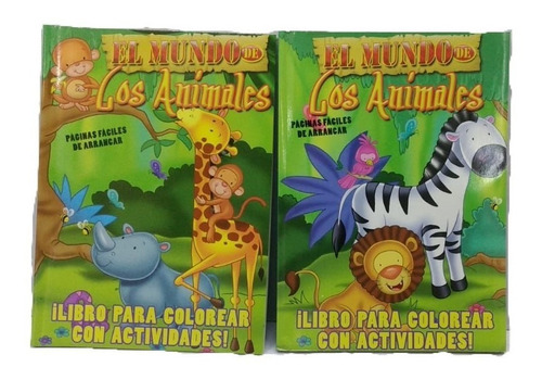 Libro De Actividades Y Colorear De Animales Español E Inglés