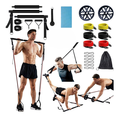 200lbs Banda Elásticas Resistencia Ligas Ejercicio Kit 30pcs