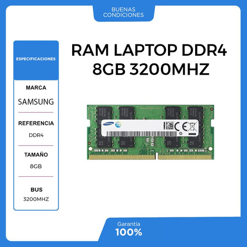 Memoria Ram Samsung Notebook Ddr4 8gb 3200mhz