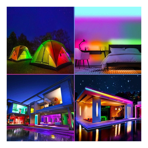 Imagen 3 de 9 de Tira De Luces Led Rgbic Color De Ensueño Bluetooth De 10 M