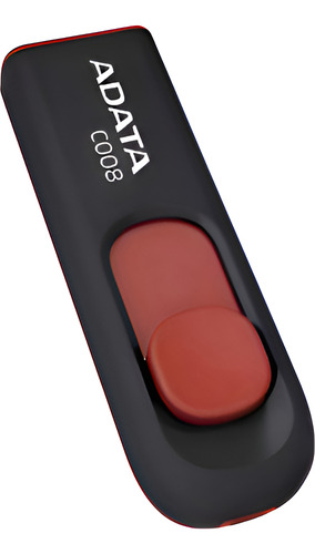 Memoria Usb Adata C008 Ac008-16g-rkd 16gb Usb 2.0 Negro/rojo