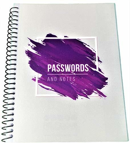 Organizadores Personales Mini Purple Spiral Password Book Wi