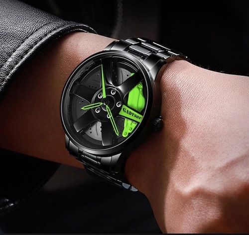 Reloj Original Moda Disco Llanta Rin Calipers Metal