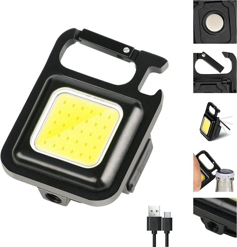 Mini Linterna Portátil De Bolsillo Foco Led Trabajo 500 Lm