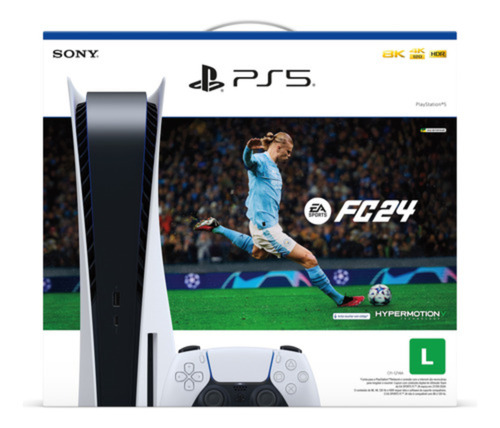 Playstation 5 Mídia Física E Digital Com Fifa 23 Sony Bivolt Cor Branco/Preto