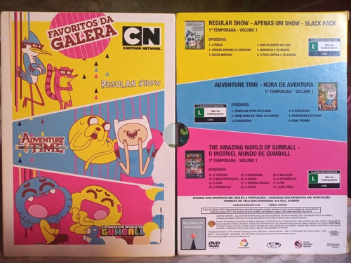 Imagem 3 de 5 de Hora De Aventura Original Box Filme Dvds .