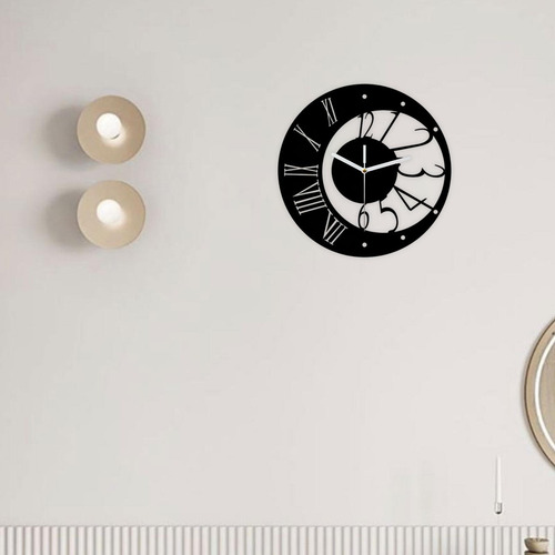 Reloj De Pared Silencioso Para Colgar En La Pared, Negro