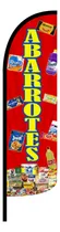 Comprar Bandera Publicitaria Abarrotes Roja Completa (4 X 1 Mts)