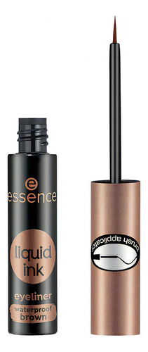 Essence Eyeliner Liquid Ink Marrón Resistente Al Agua Color 