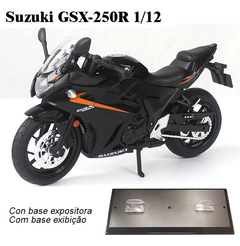 Suzuki Gsx 250r Miniatura Metal Moto Con Luces Y Sonido 1/12