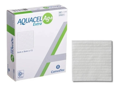 Aquacel Extra Alginato De Plata Convatec 5cmx5cm (unidad)
