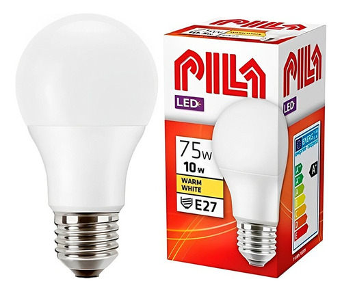 Pack 20 Ampolleta Led A60 10w 3000k E27 Cálida Pila/philips 