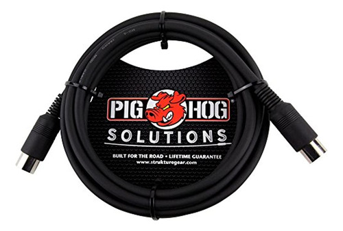 Pig Hog Pmid Series Pmid10 Midi Cable, 10-feet, Black