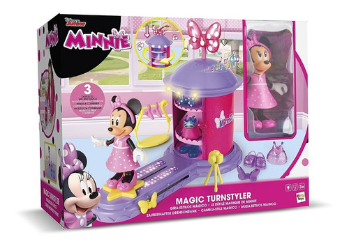 Minnie Gira Estilos Figura Accesorios Luz Original Caff Edu