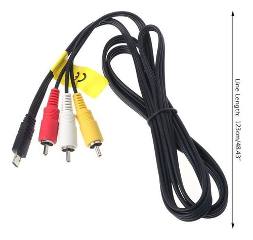 Cabo Vmc-av Multi Audio Video Rca Para Sony Hdr-cx220l