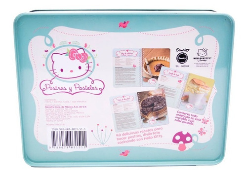 Postres Y Pasteles Con Hello Kitty En Caja Metalica Kno-118