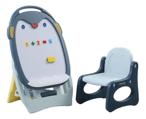 Pizarra Y Silla Infantil Pingüino