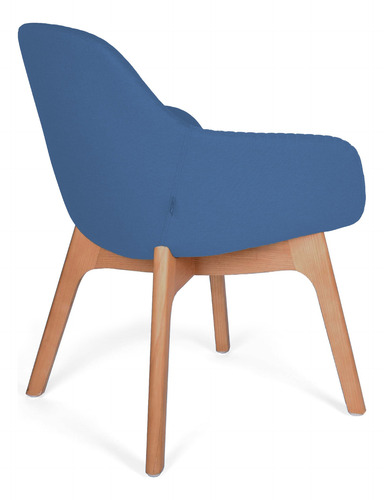 Offiho Silla De Visita Fabrizia Con Base De Madera De Fresno