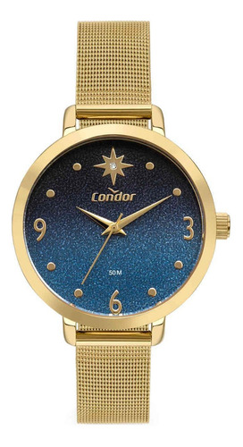 Relógio Condor Feminino Dourado - Co2036mwt/4d