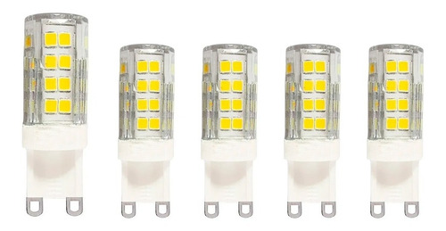 Pack 5 Ampolletas Led G9 5 Watts Luz Cálida/fría - Sumatel