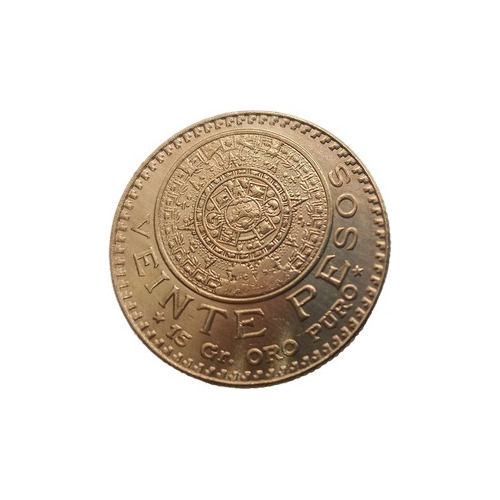 Llavero Moneda 20 Pesos Oro