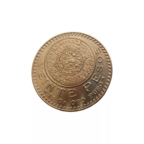 Llavero Moneda 20 Pesos Oro