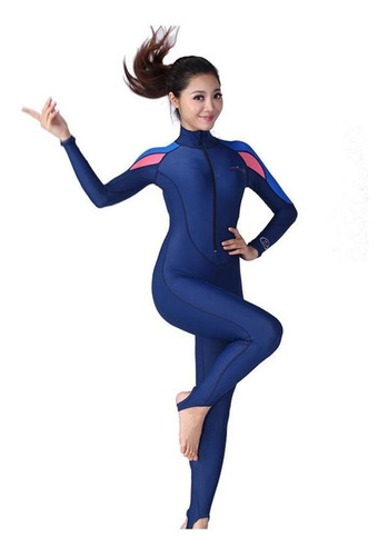 Traje De Buceo Elástico Diseño De Cuerpo Entero Con