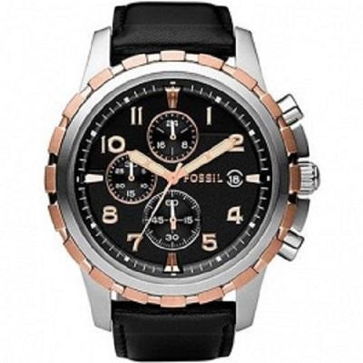 Relógio Masculino Fossil Ffs4545/z 44mm Couro Preto