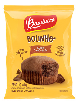 Bolinho Chocolate Bauducco Sache 30g Caixa 14 Unidades