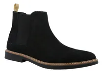 Comprar Botín Chelsea Gamuza Triples Enzo 35800 Negro Para Hombre