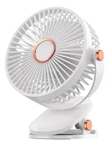 Comprar Mini Ventilador Portátil 5 Velocidades Recargable Ajustable Ventiladores De Escritorio Con Ventilador De Pedestal Aires Portátil De Carga Usb Y Luz Nocturna Abanicos Enfriador De Aire Blanco
