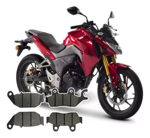 Pastillas Delanteras + Traseras Honda Cb190 + Envío