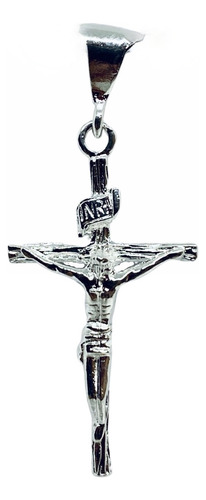 Cruz Con Cristo Tipo Tronco Solida Mediana Mod2 (dplata)