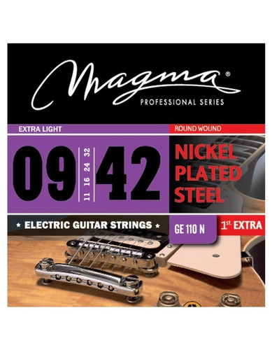 Encordado Magma P/ Guitarra Electrica 09-42 - 1ra Extra 