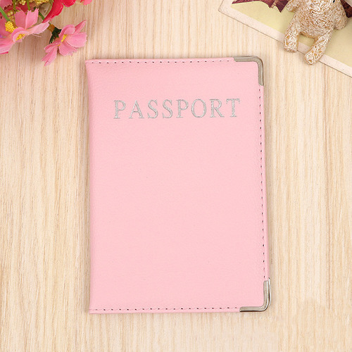 Funda De Piel Sintética Con Soporte Para Pasaporte, Color Vi