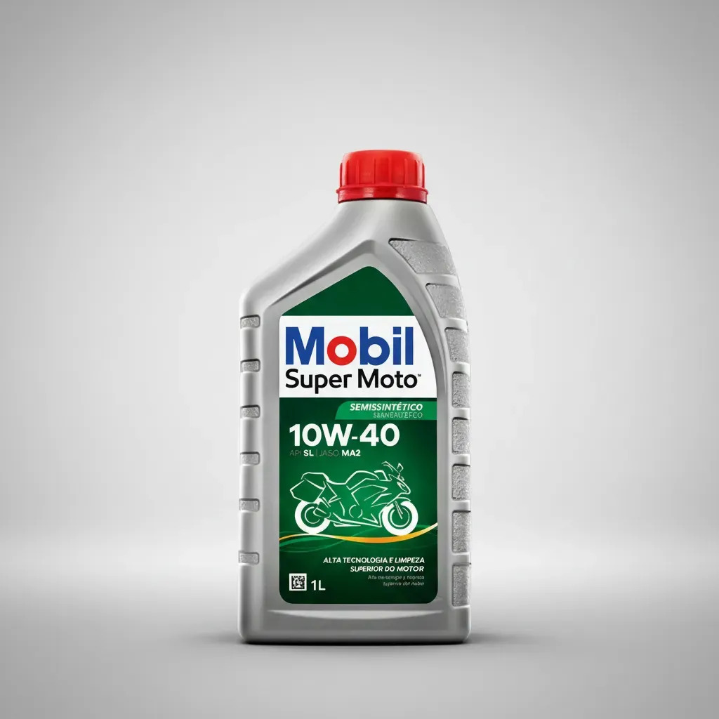 Óleo de Motor Mobil Super Semissintético 10W-40 para Moto