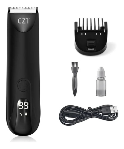 Rasuradora Eléctrica Corporal Zona Intima Para Hombre Cortadora Pelo Sin Dolor Recargable Luz Led Maquina Para Afeitar Afeitadora Vello Impermeable EZT