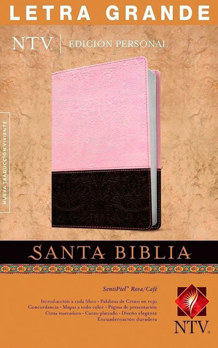 Biblia Edición Personal NTV SentiPiel Rosa/Café, de Nueva Traducción Viviente. Editorial Tyndale, tapa blanda en español, 2014