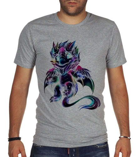 Remera De Hombre Mythical Dragon Galaxy Magico